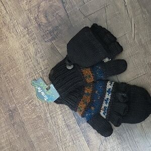 Turtle Fur Hand Knit Napal 100%Wool Mitten Gloves Harsh Winters Christmas
